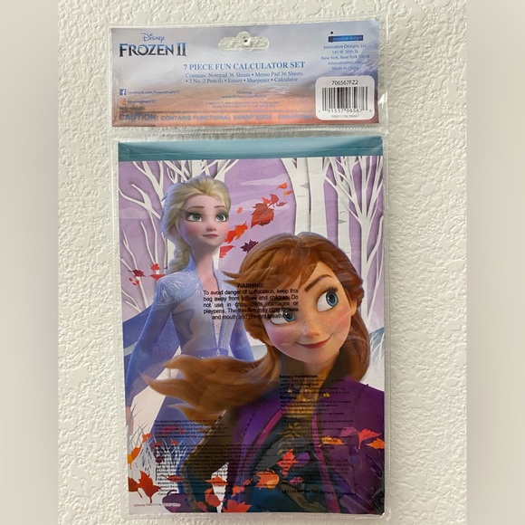 Frozen II Bundle - 7pc Calculator Set + Lunch Bag - Picture 9 of 9